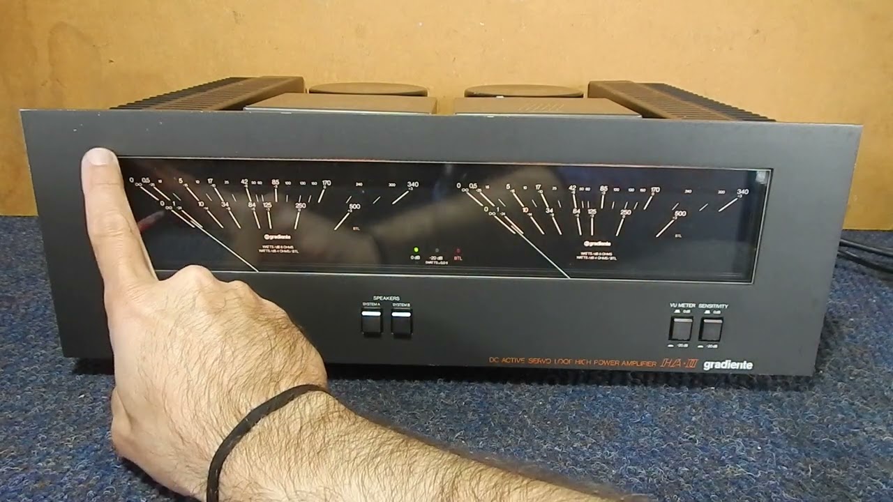 VENDA -AMPLIFICADOR GRADIENTE HA-II - ESOTECH VINTAGE ANOS 80 = LINK ANÚNCIO NA DESCRIÇÃO