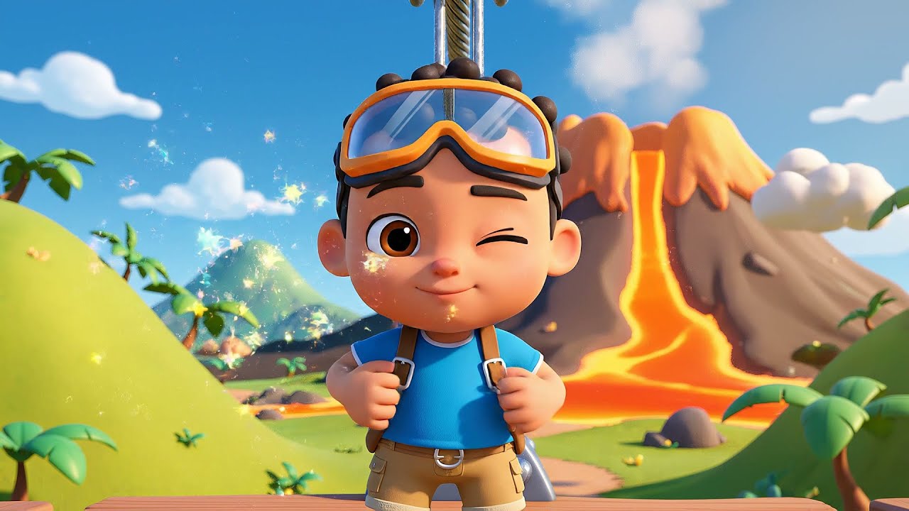 O bebê do Fortnite desceu uma tirolesa | Rimas para crianças e canções para bebês