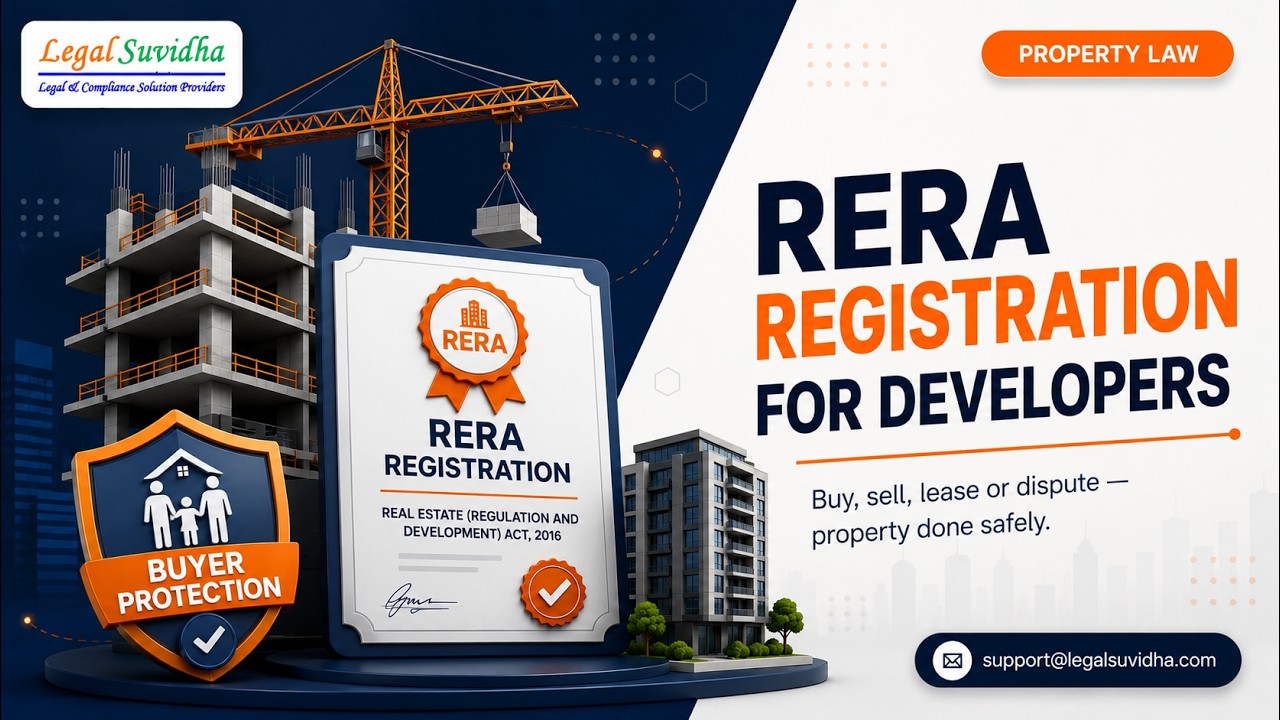RERA Registration in India (2026 Guide) | Legal Suvidha #LegalSuvidha