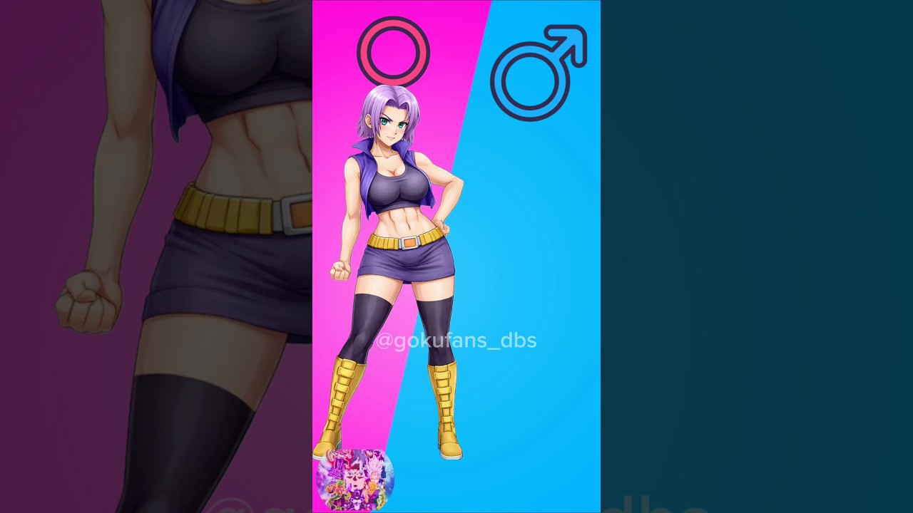 Dragon ball characters in Gender swap Females #shorts #dbs #goku #dragonball