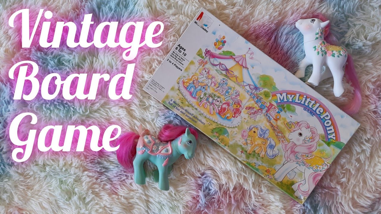 Vintage My Little Pony Merry Go Round Board Game