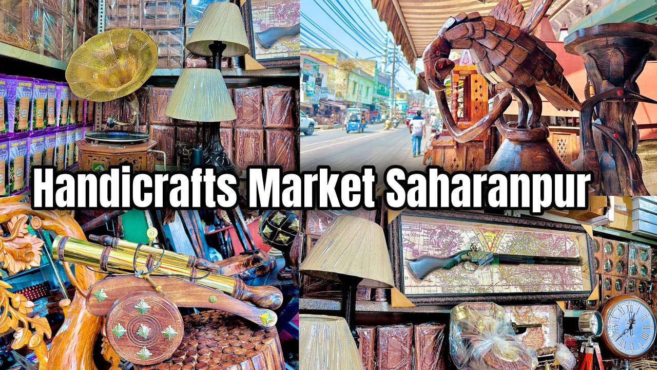 लकड़ी से बना अनोखा सामान 😍👌 | Handicrafts Market Saharanpur | Wooden Market | Showpiece Item