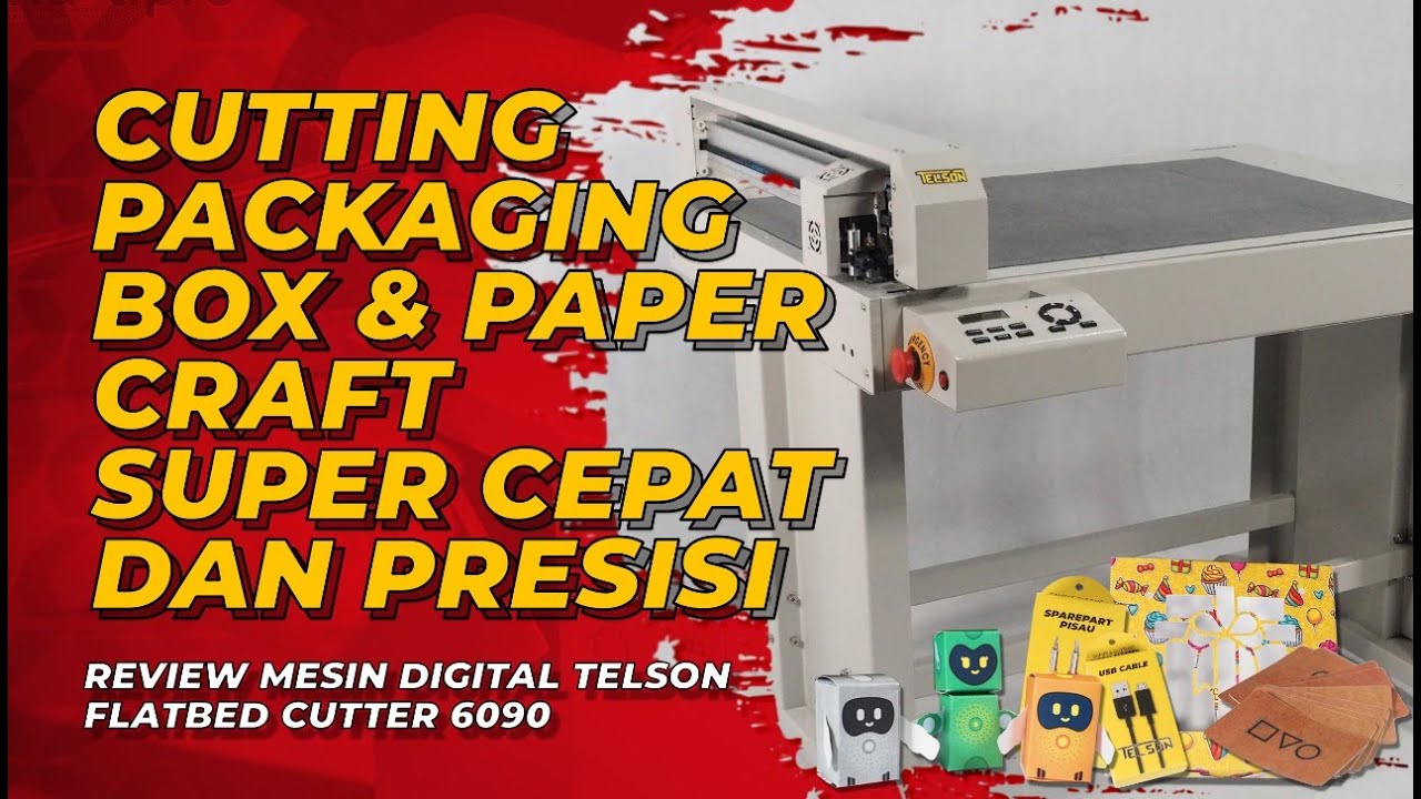 Review Mesin Digital Flatbed Cutter Telson 6090, Cutting POLA RUMIT Dengan CEPAT - maxipro.co.id