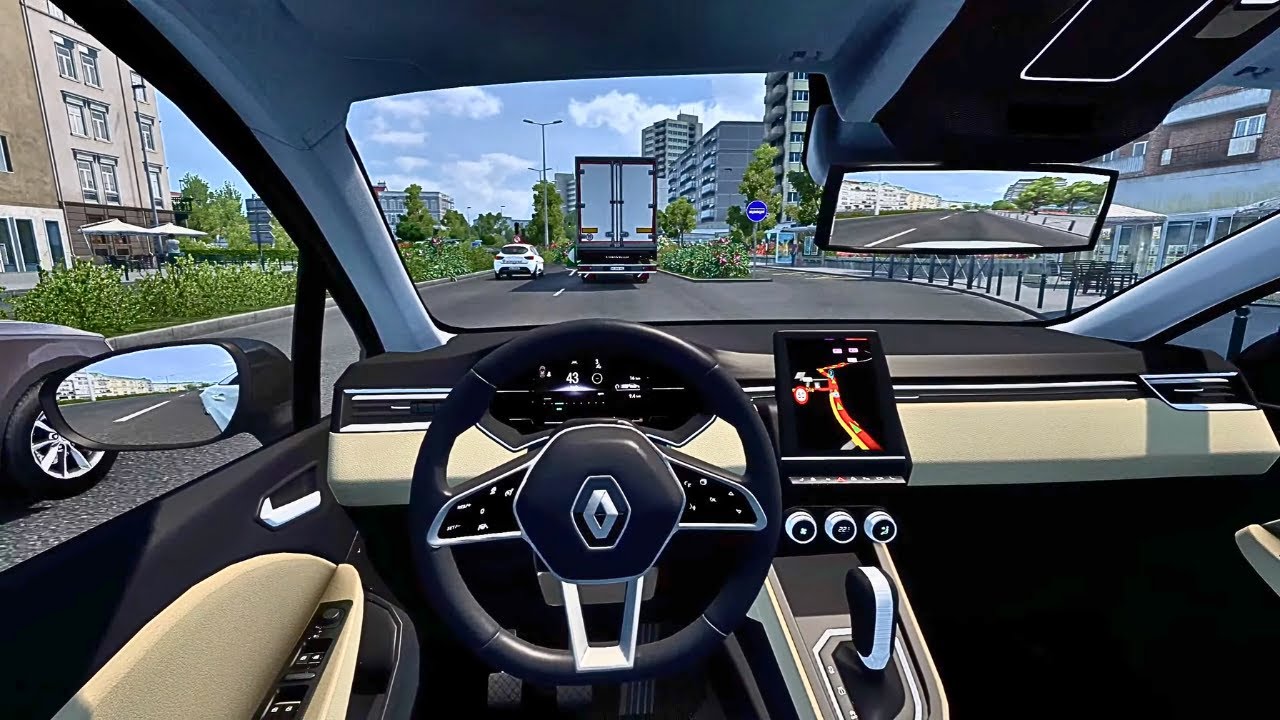 Renault Clio 5 E-Tech – Aggressive City Driving in Paris | Euro Truck Simulator 2 + T248