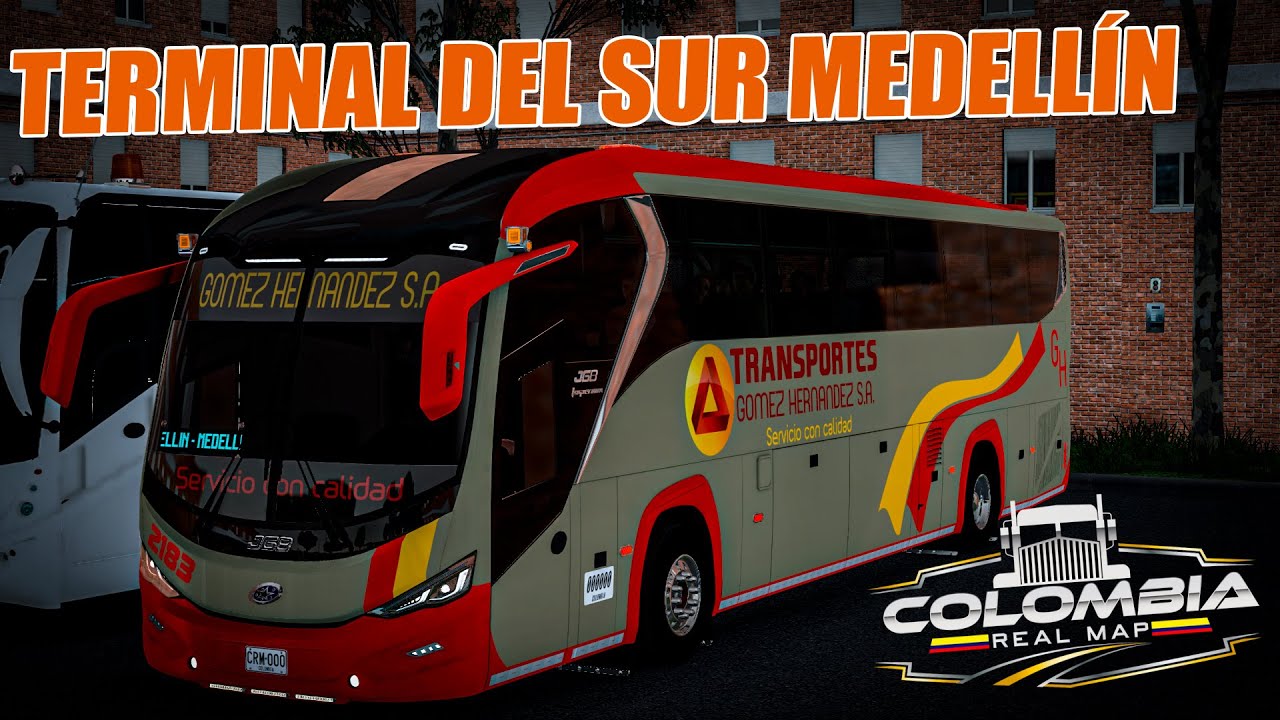 MANEJANDO BUS POR ANTIOQUIA HASTA MEDELLIN EN GOMEZ HERNANDEZ#americantrucksimulator