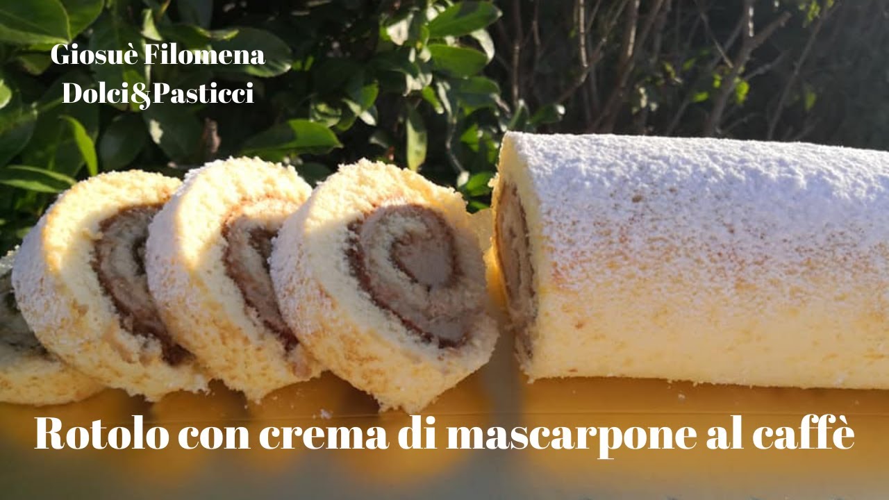 Rotolo con crema di mascarpone al caffè