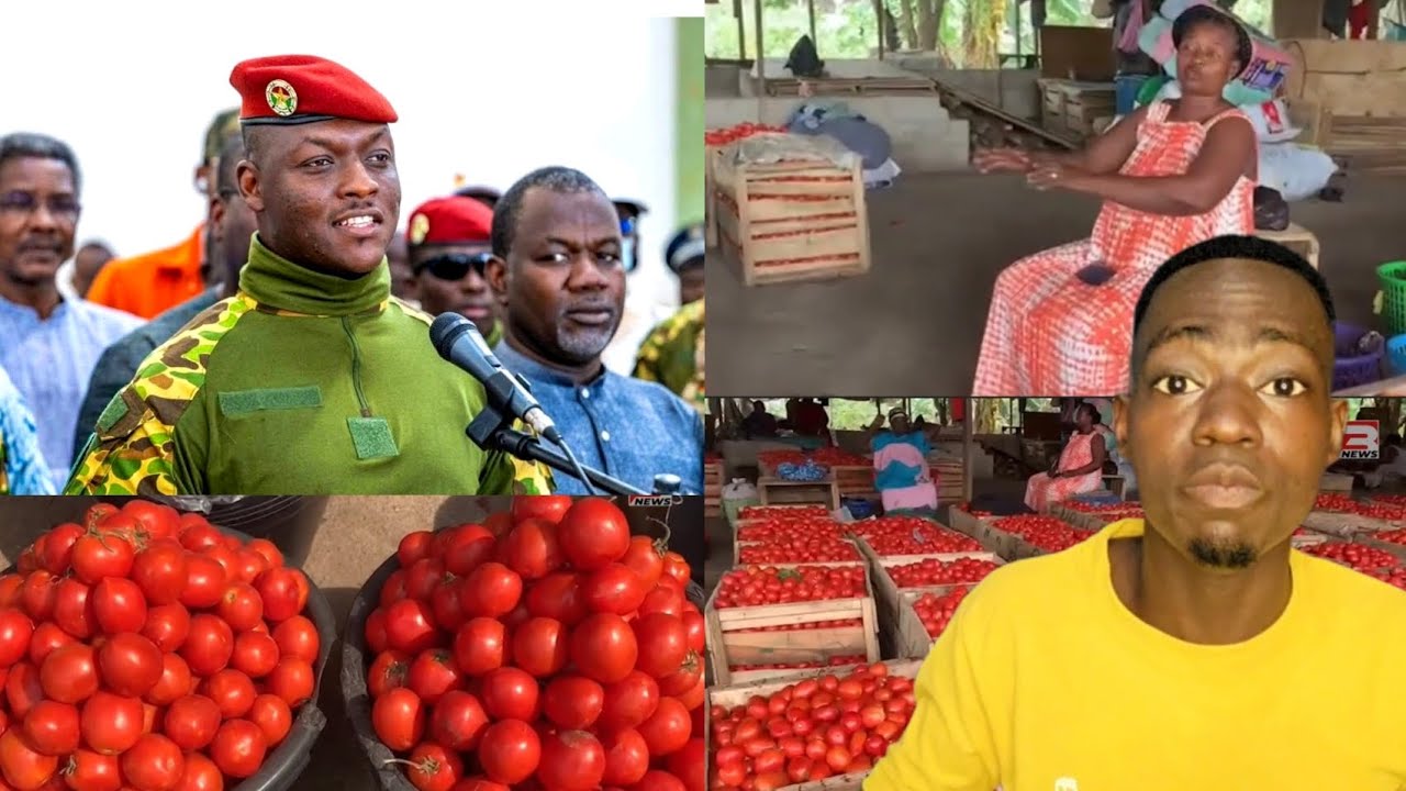 Breaking: Ibrahim Traore bans tomato export to Ghana, Ghanaian market women cry out 