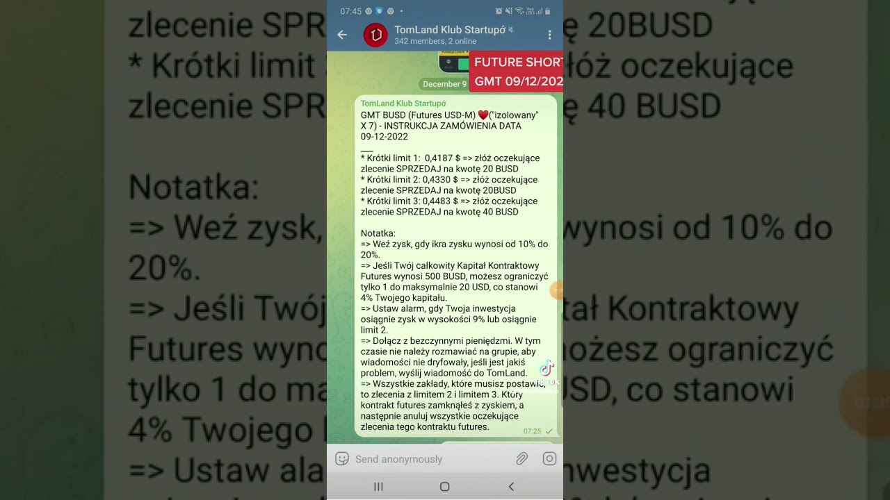 Jak obstawiać wygrane kontrakty futures na binance 9 grudnia 2022 r. Moneta GMT/BUSD