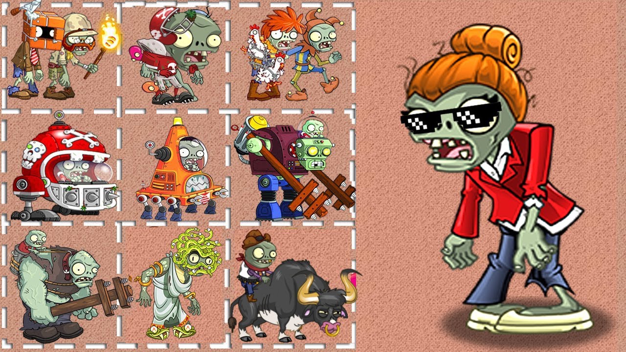 PvZ 2 New Zombie Zcorp Consutal VS All Zombies