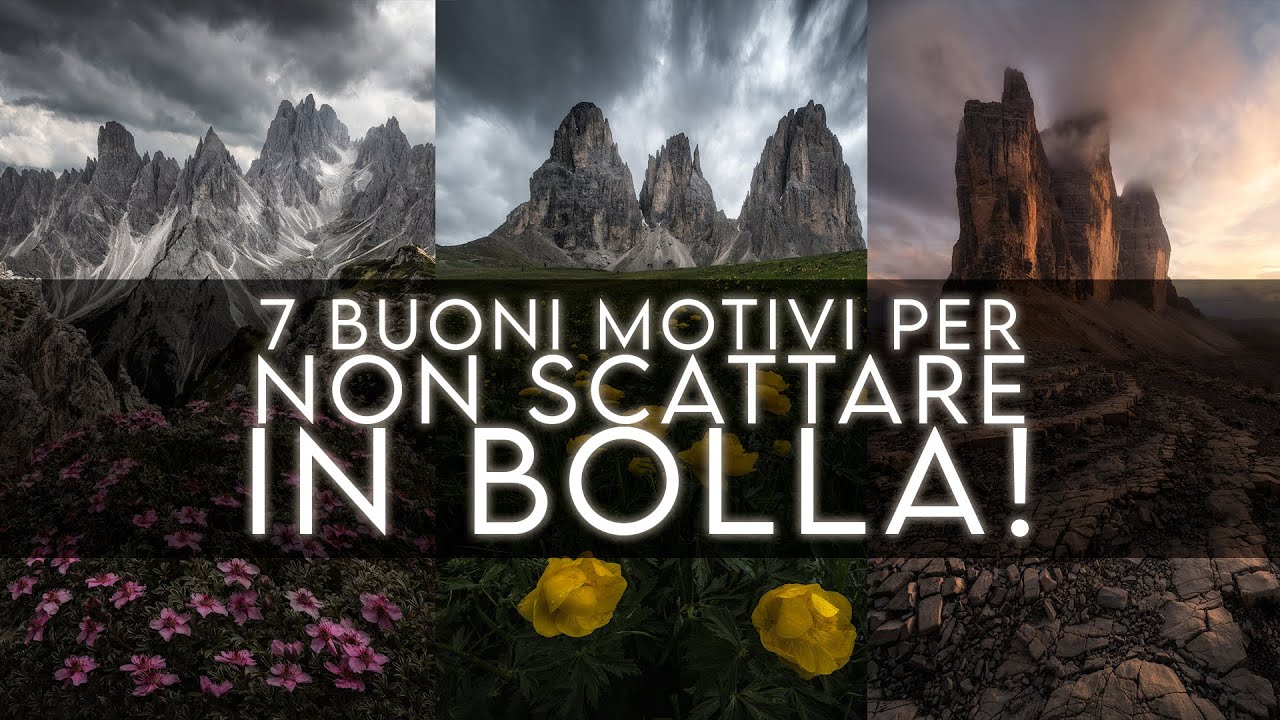 7 BUONI MOTIVI per NON scattare in BOLLA! Utilizzo del GRANDANGOLO | Riflessioni fotografiche
