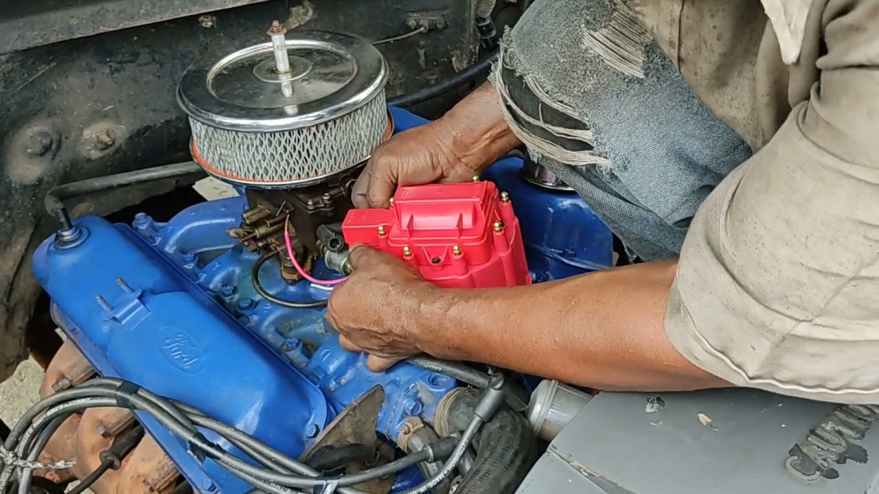 Instalando y probando distribuidor sistema chevrolet en un motor  Ford 351