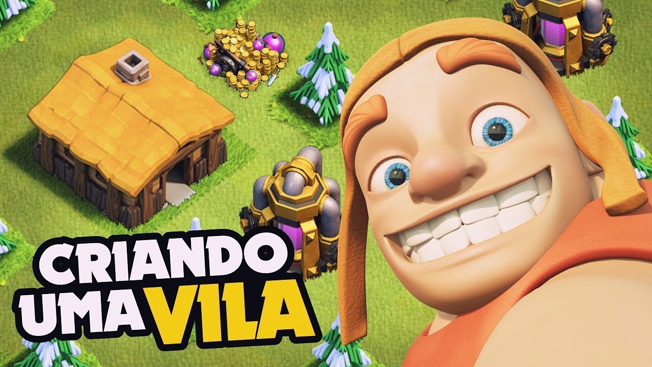 CRIANDO UMA NOVA VILA! UPANDO SÓ COM MELHORIAS RECOMENDADAS PELO CONSTRUTOR | CLASH OF CLANS