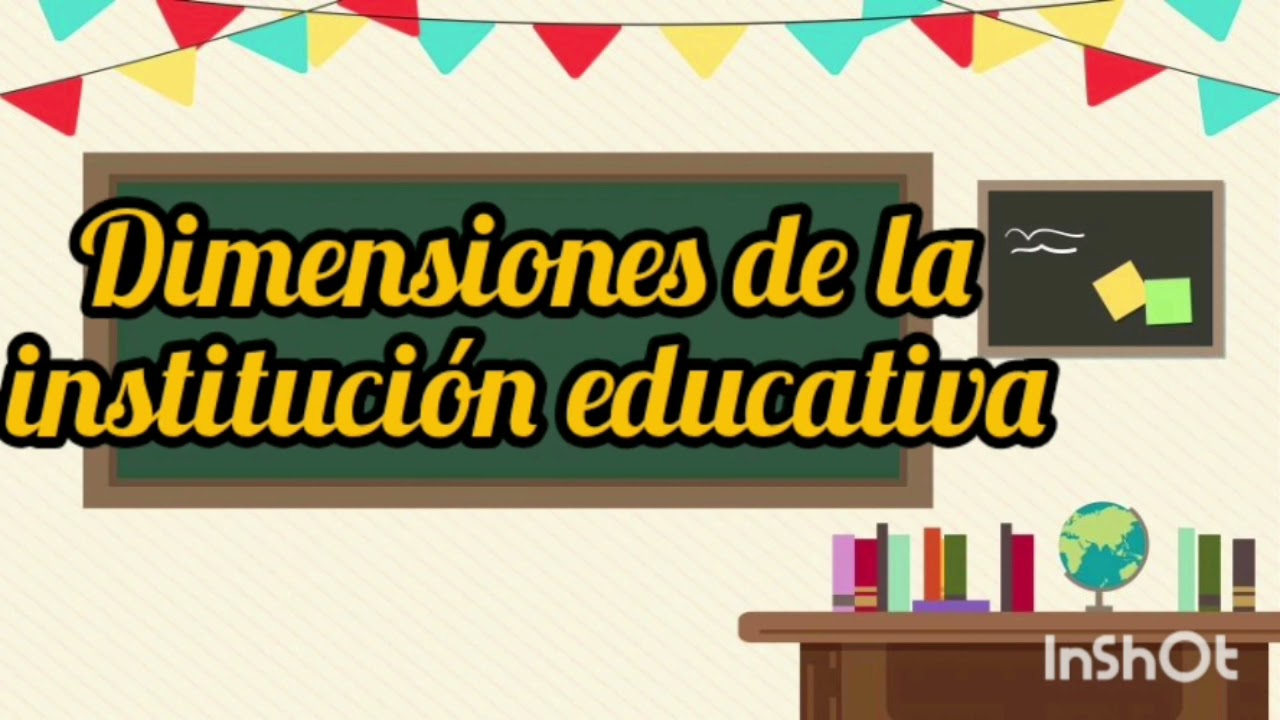 Dimensiones de la Institución Educativa.