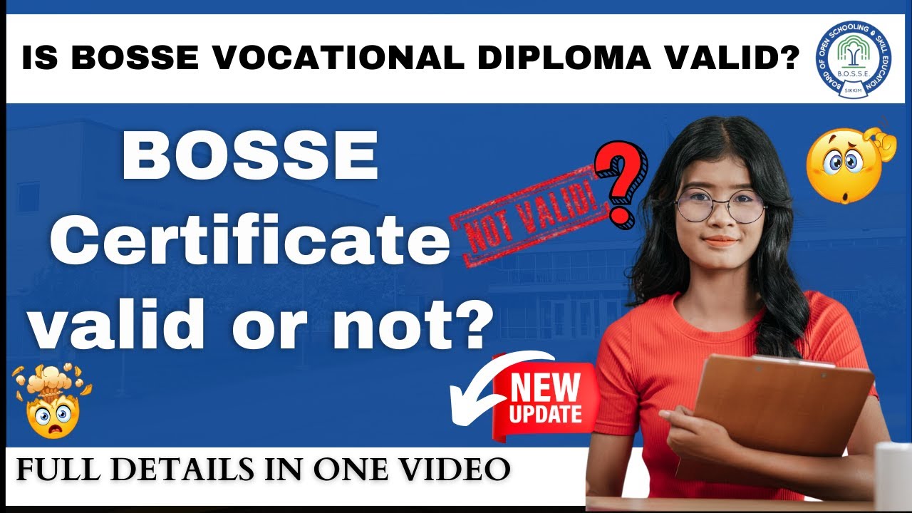 Is BOSSE Vocational Diploma Valid? ✅ Full Details Inside! 🎓 | BOSSE Certificate Value 💰