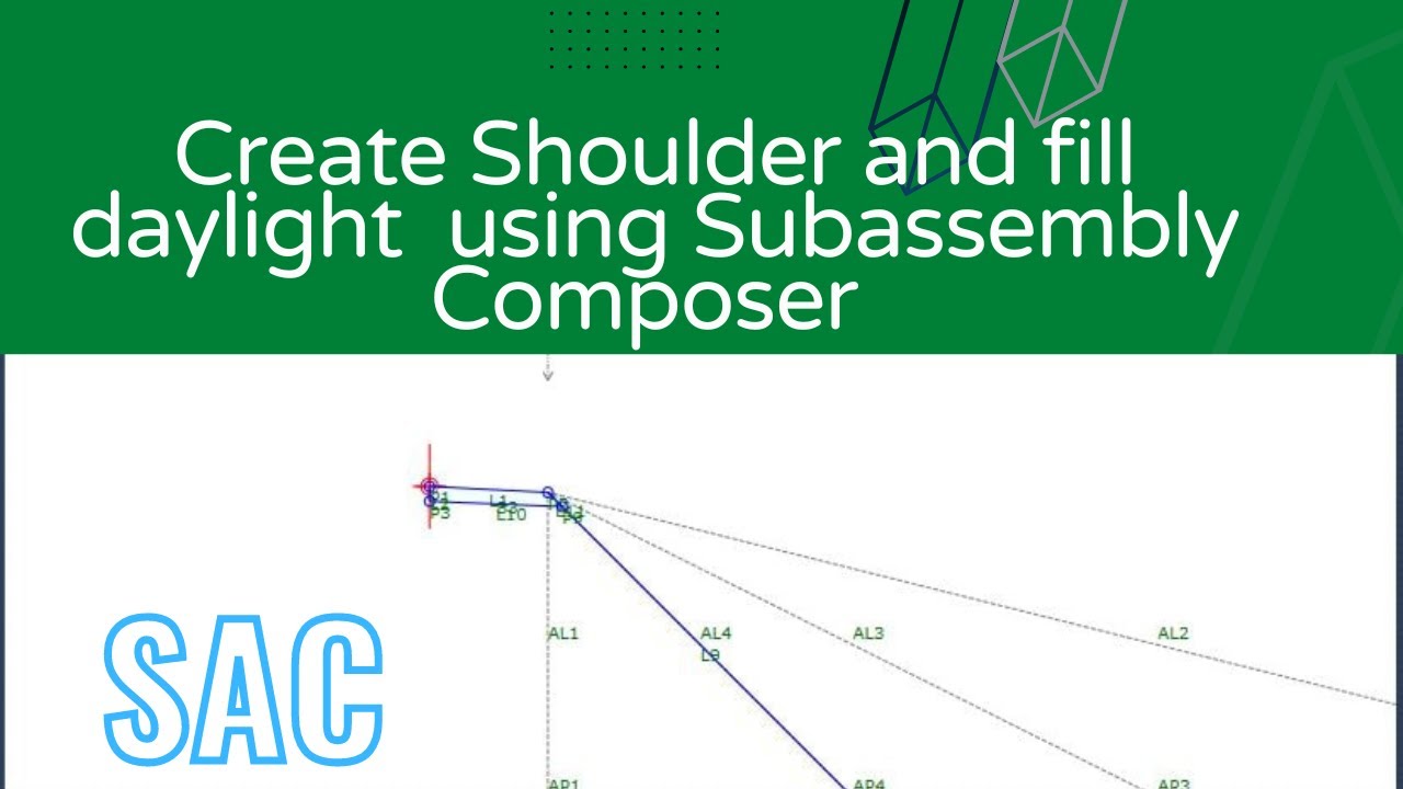 Create Shoulder and fill daylight  using Subassembly Composer (Amharic)