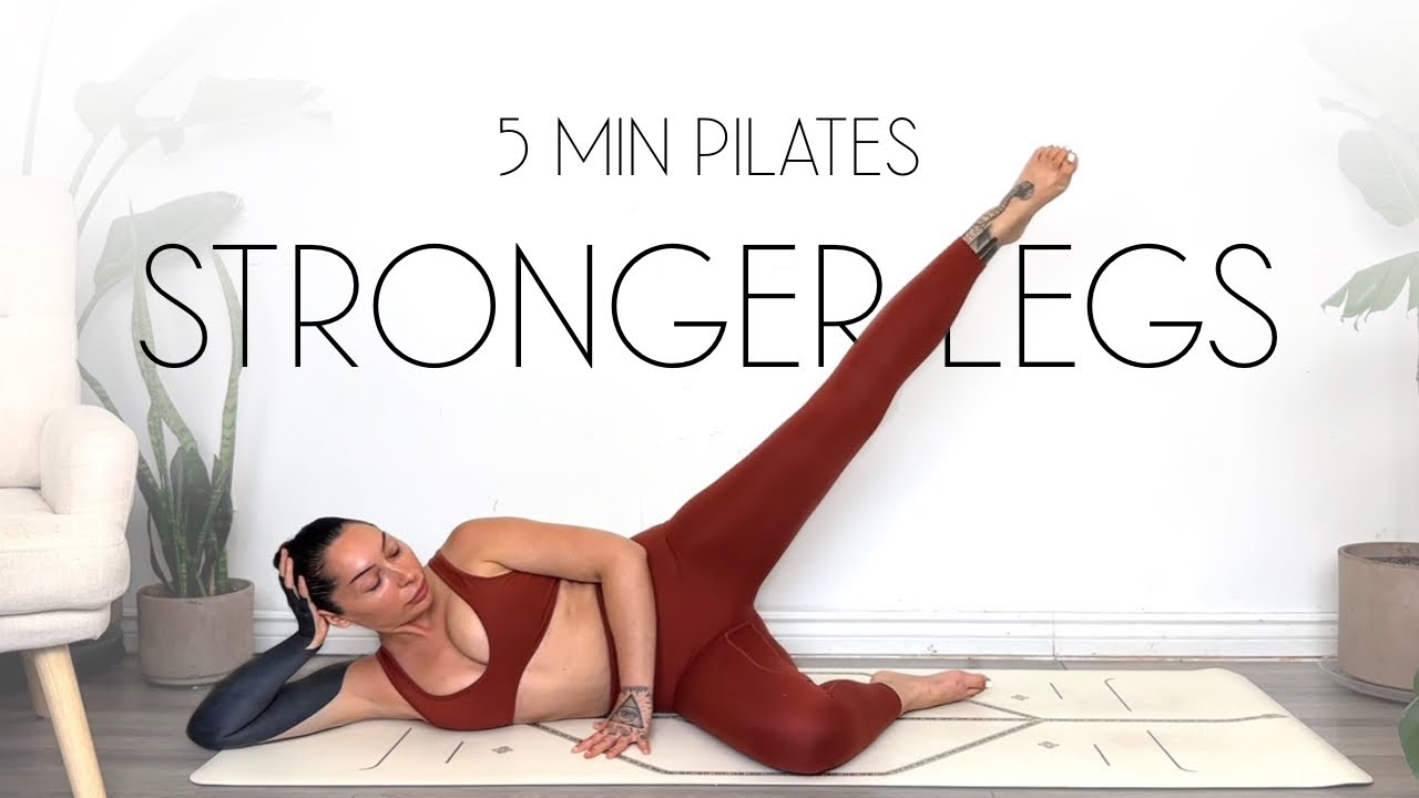 5 Min Pilates for Stronger Legs (🎶 Craig David - 7 Days)