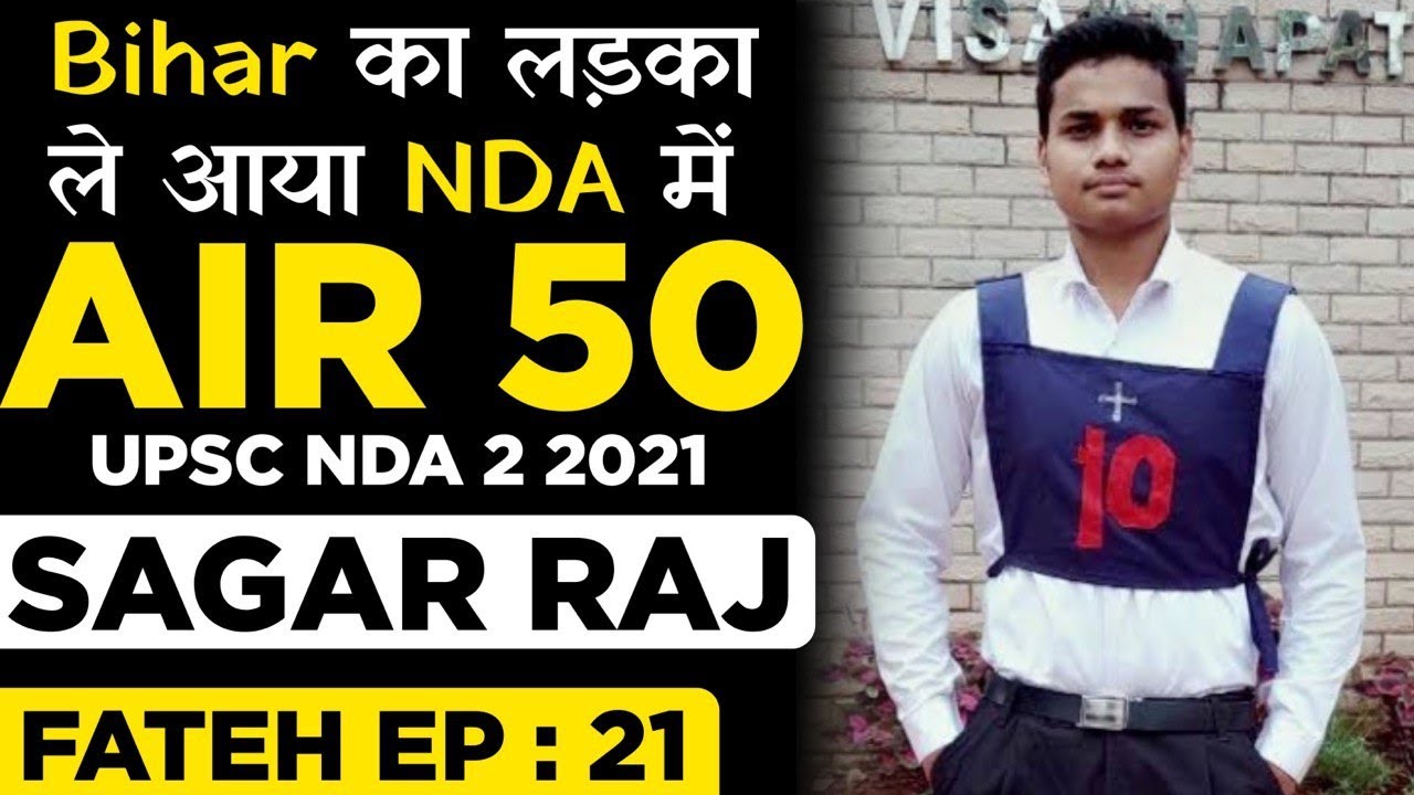 Bihar Boy Become NDA Topper | Fateh Ep-21 | SSB Interview Tips - Sagar Raj  | Learn With Sumit