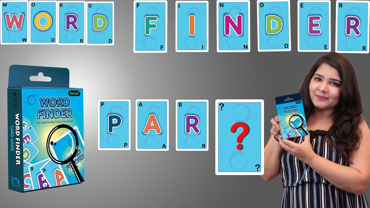 WORD  FINDER - Gameplay, rules , unboxing | Best card game to improve English Vocabulary |