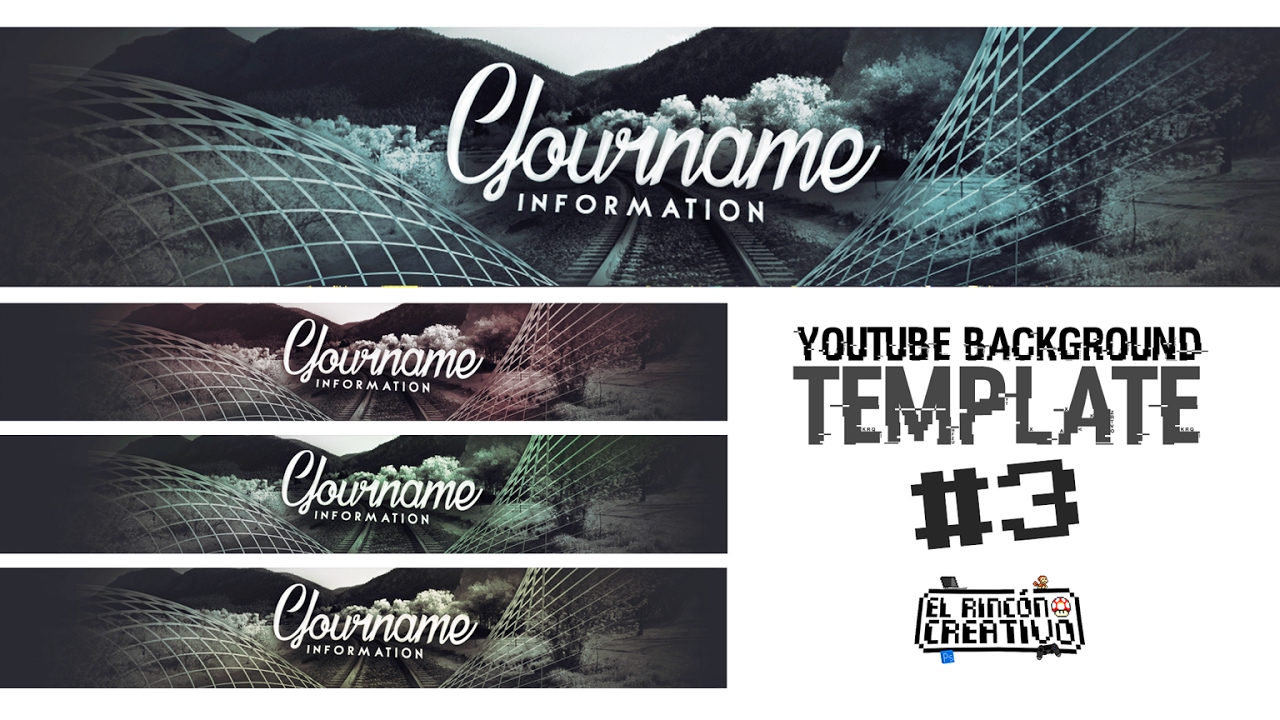 Template #3 | Free Youtube Background | El Rinc&oacute;n Creativo