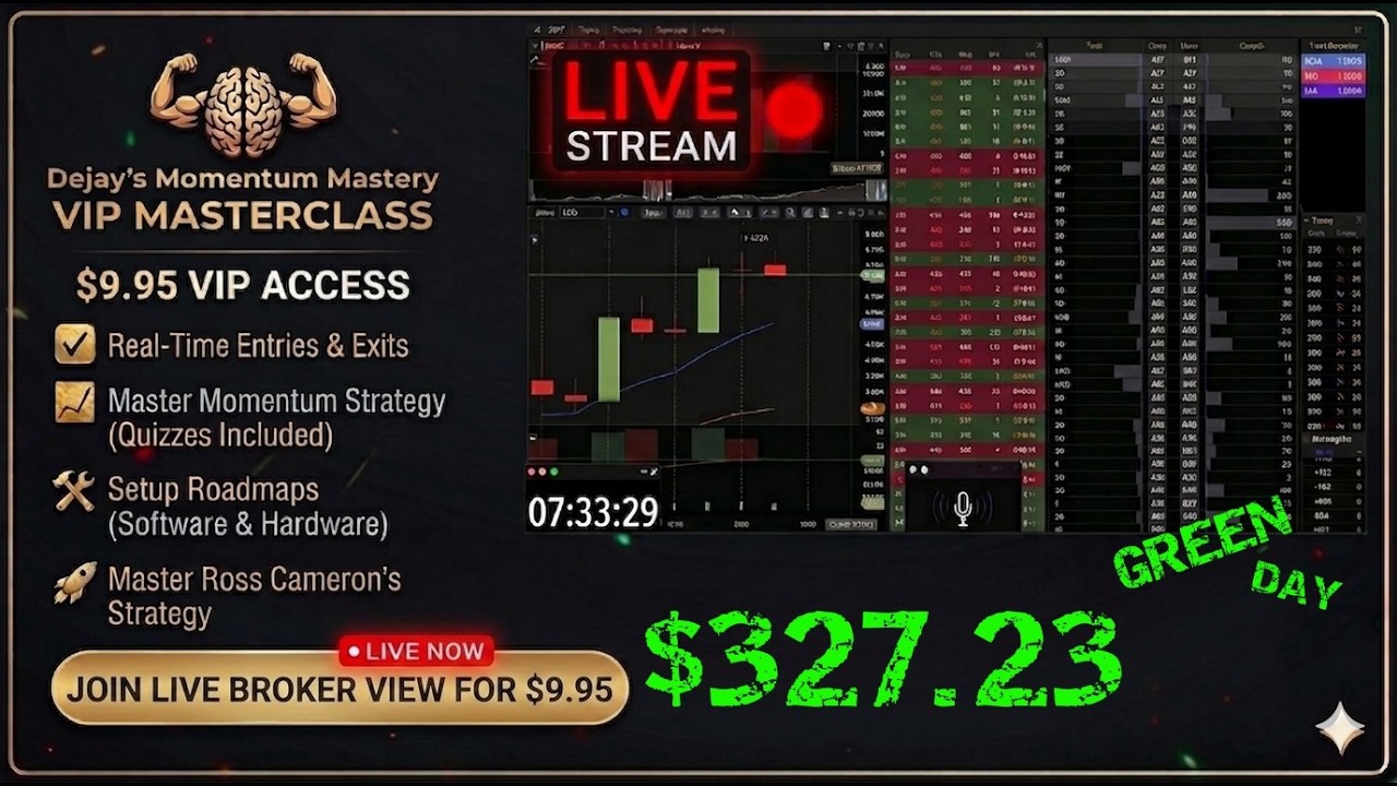 LIVE Day Trading: !  | Momentum Mastery (Webull & DayTradeDash)