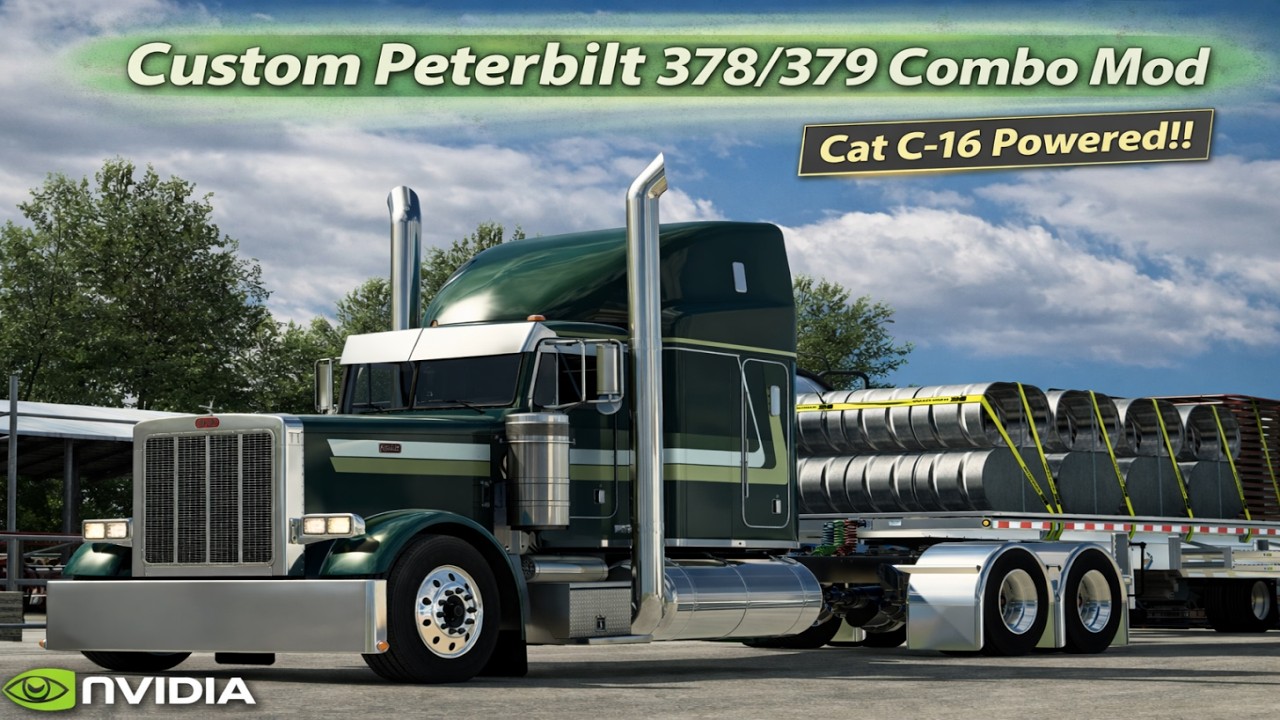 *Peterbilt 378/379* Cattle Equipment Haul Dodge City to Phillipsburg *JBX2/TAA Combo* ATS PC 4K 1.58