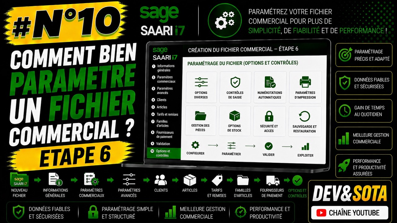 #N°10 : ETAPE 6 COMMENT CREER LES FAMILLES D'ARTICLE ? #sage  #saari#comptable  #gescom