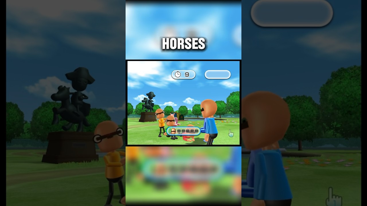 Что, если все забудут спрятаться в Wii Party? #wiiparty #minigame #shorts