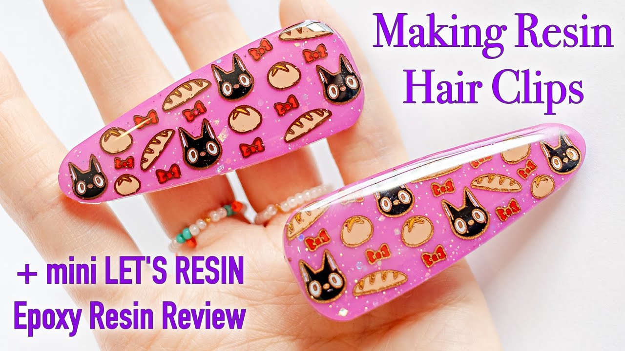 Изготовление заколок для волос из смолы и мини-обзор эпоксидной смолы LET'S RESIN
