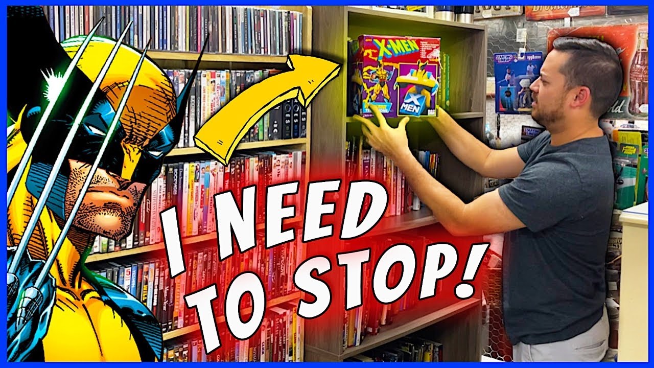 We Filled a Shopping Cart @ this Flea Market! (Games, Toys, Comics)