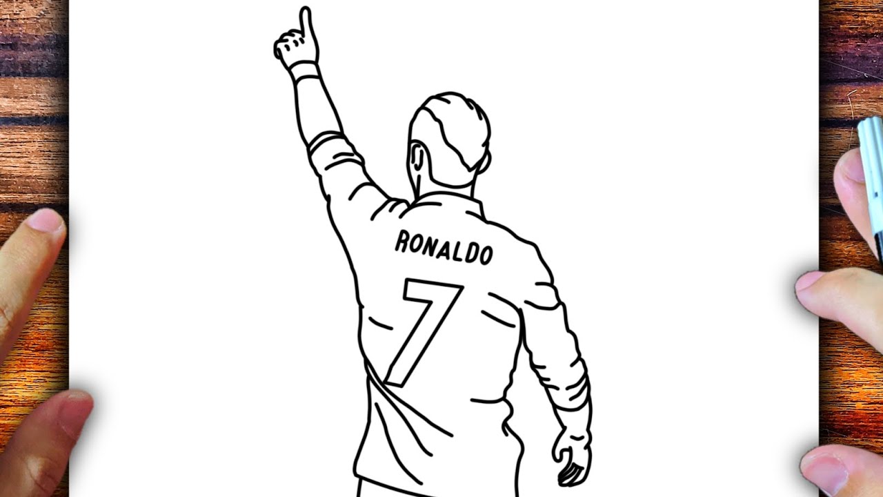 CÓMO DIBUJAR A CRISTIANO RONALDO