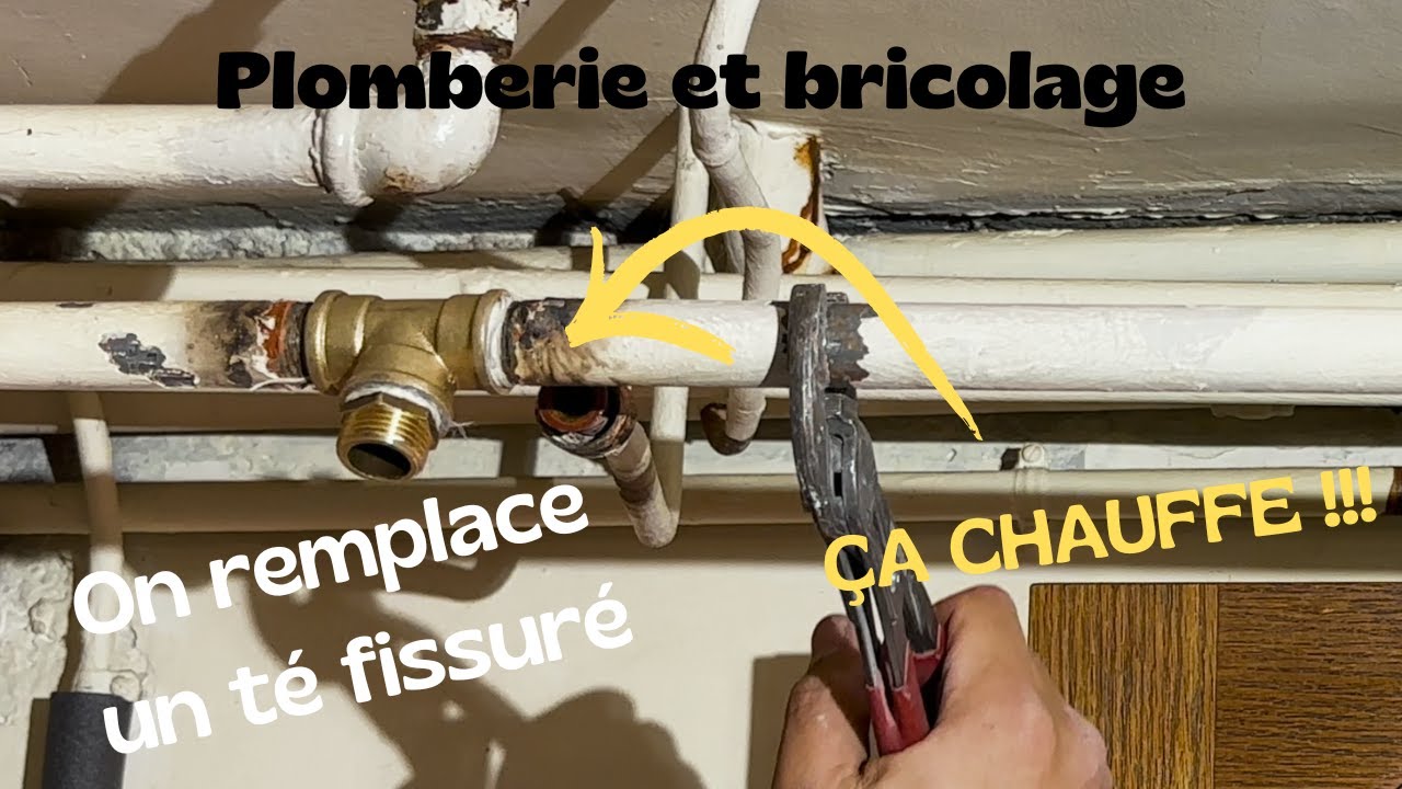 Fuite sur té en acier