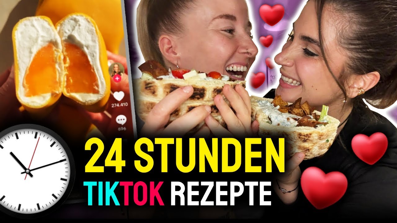 Unser 1. Video: Beziehungsrealtalk | 24h TikTok-Rezepte kochen 😳🔥