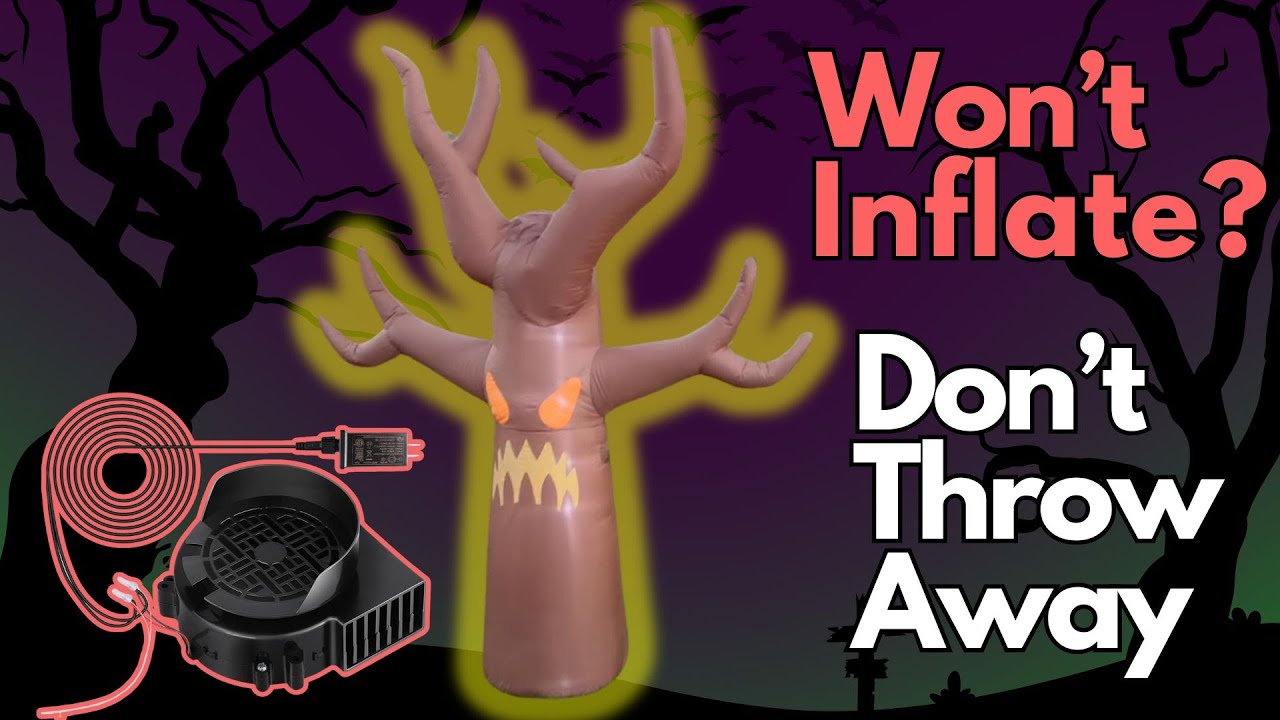 Cheap DIY Repair of an Inflatable Decoration That Won't Inflate