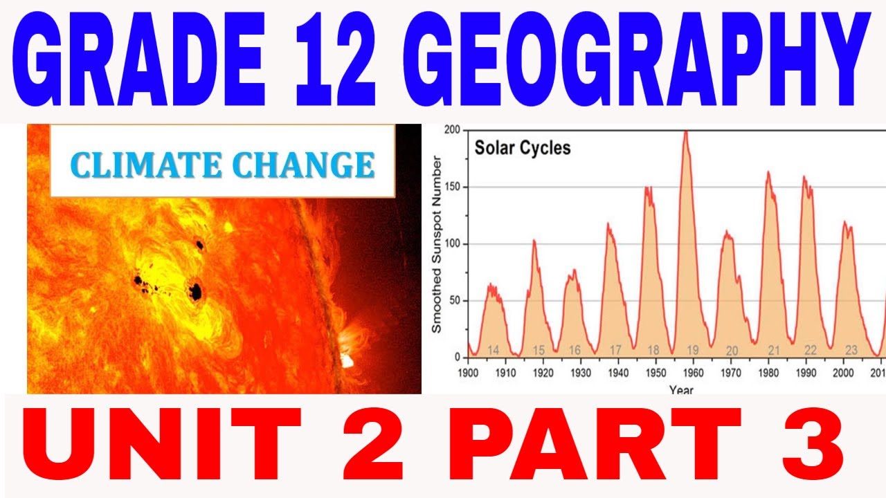 Grade 12 Geography Unit  2 Part 3: Climate Change (New curriculum)