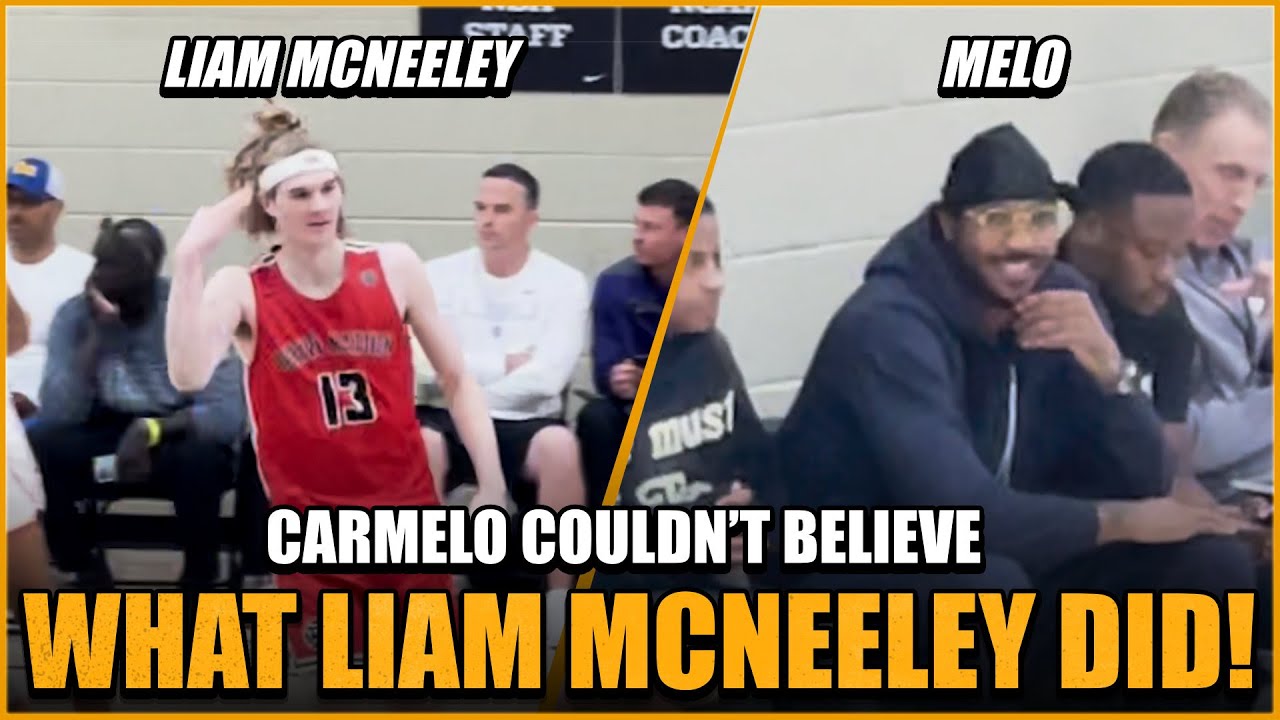 Liam McNeeley GOES OFF in Front of Carmelo Anthony! 😳🔥