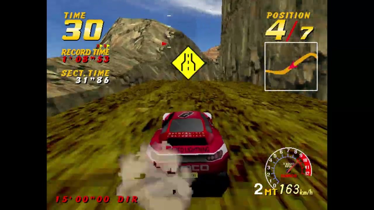 Dirt Dash 1995 Namco Red Lightning MT City Playthrough 6