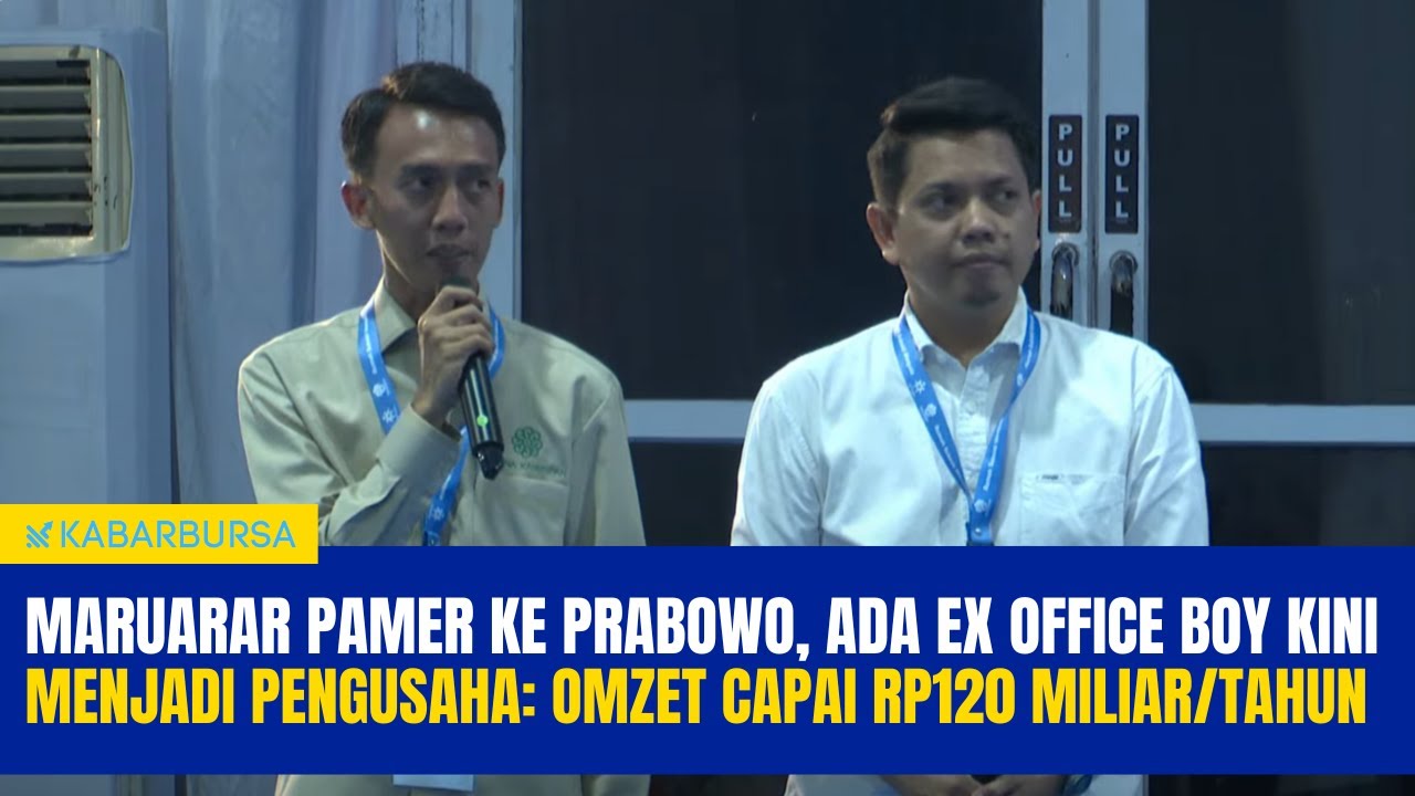 Maruarar Pamer ke Prabowo, Ada Ex Office Boy Kini Menjadi Pengusaha: Omzet Capai Rp120 Miliar/Tahun