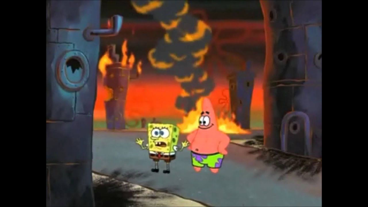 Spongebob sings we are young