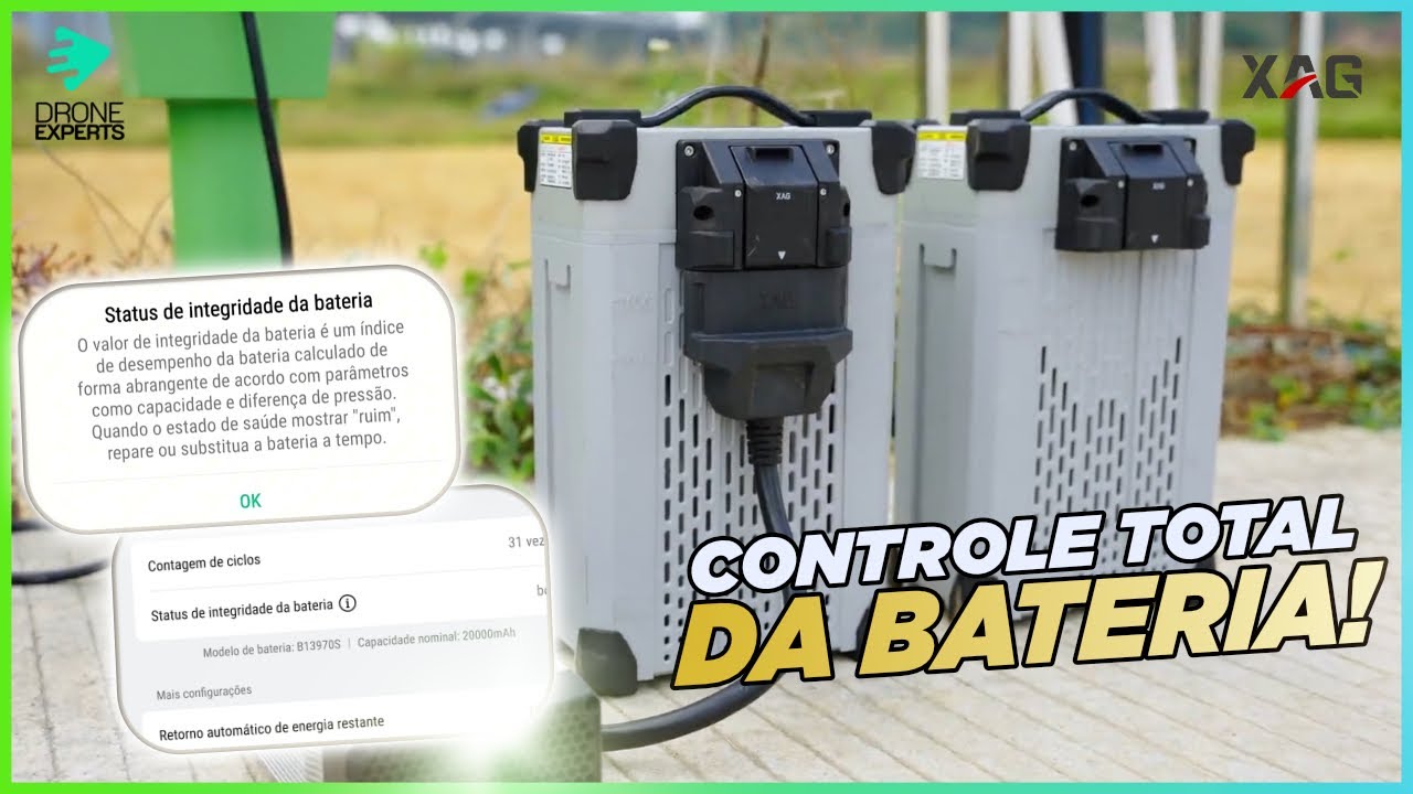 Como Acessar as informações, monitorar e configurar a bateria do seu drone agrícola XAG P150 e P60
