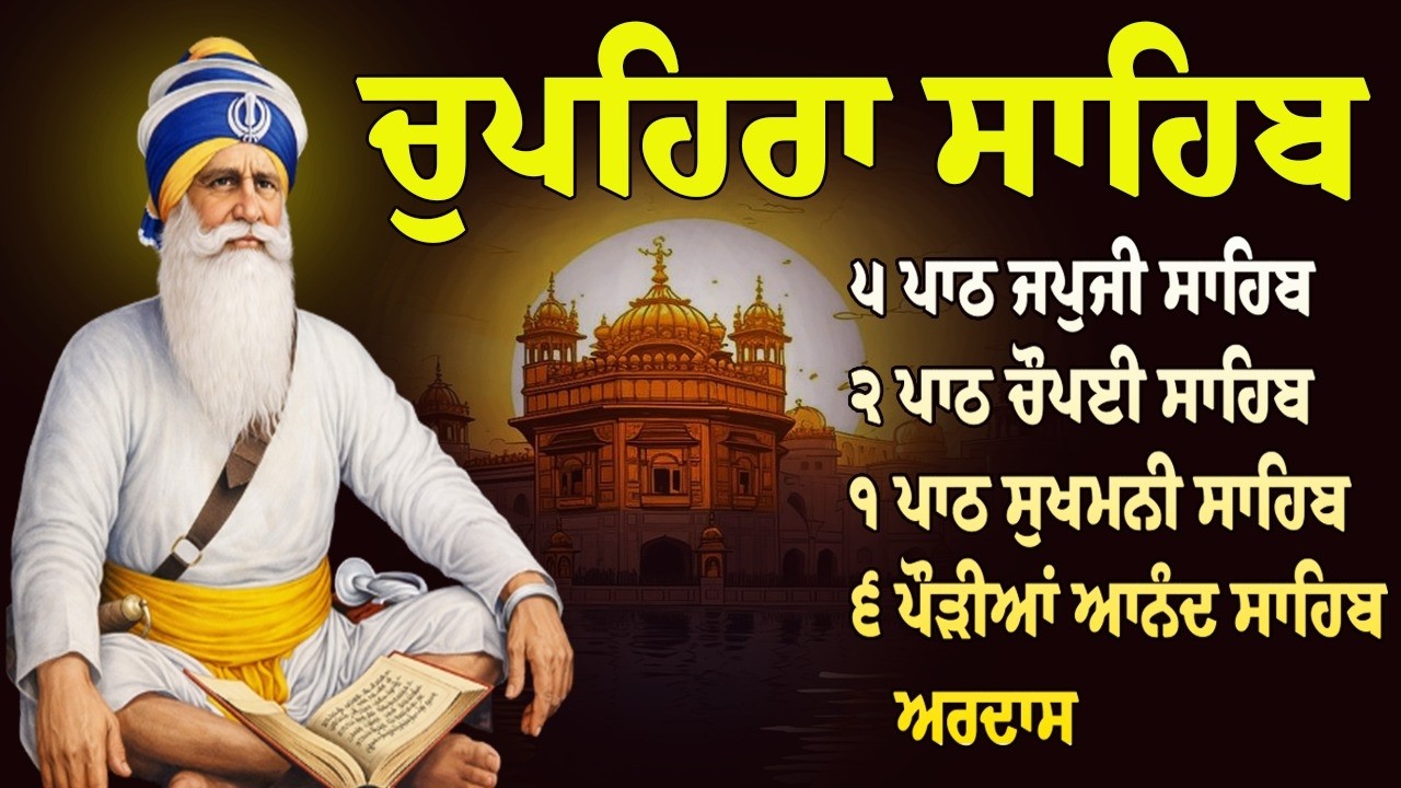 ਚੁਪਹਿਰਾ ਸਾਹਿਬ | Chupehra Sahib Path | Fast Chupehra Sahib Path Full | Satnam Waheguru