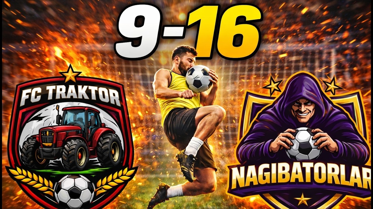 DARMADAĞIN! FC Traktor 9 – 16 NAGIBATORLAR | Qol Yağışı