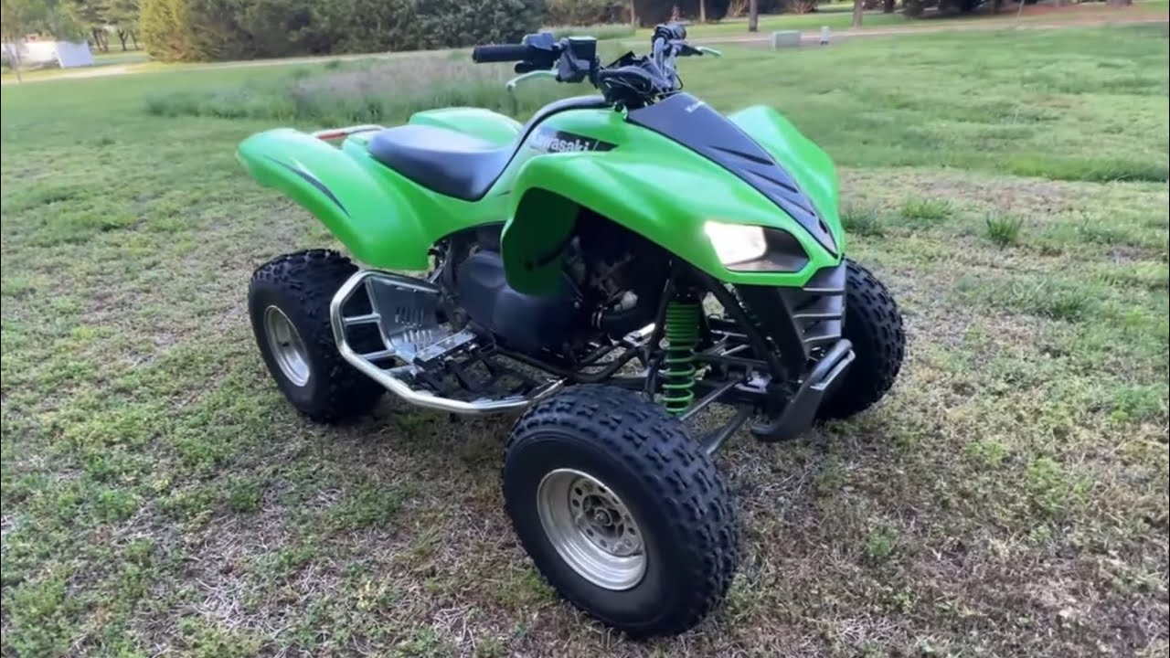 I Put New Nerf Bars on my KFX 700!