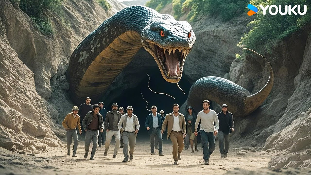 A giant snake flew out of the cave and scared everyone! | Metamorphosis | YOUKU MONSTER MOVIE