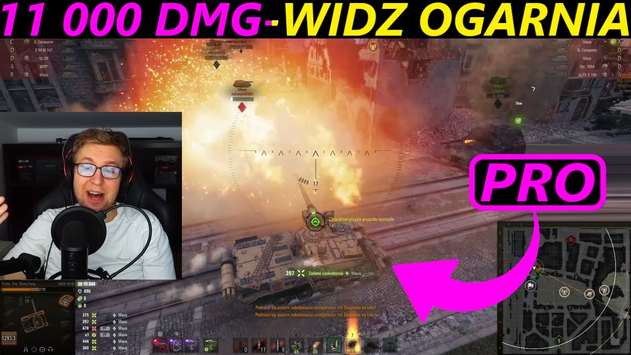 MULTI OGLĄDA PROSA - AMX 50B - 11 000 DMG