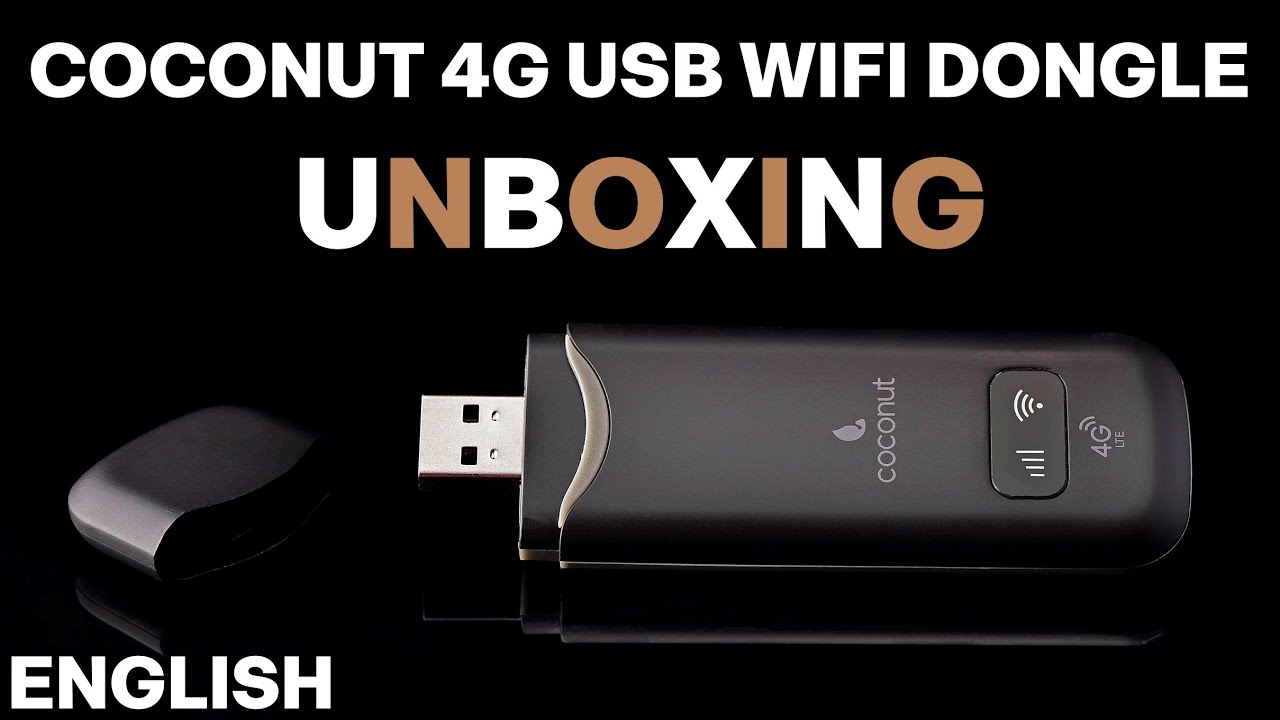 Coconut 4G Wireless USB WiFi Hotspot Dongle | Unboxing & How To Use | Benefits | (In English)