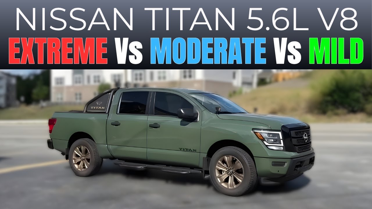 Nissan Titan 5.6L V8: экстремальный, умеренный и мягкий звук выхлопа!