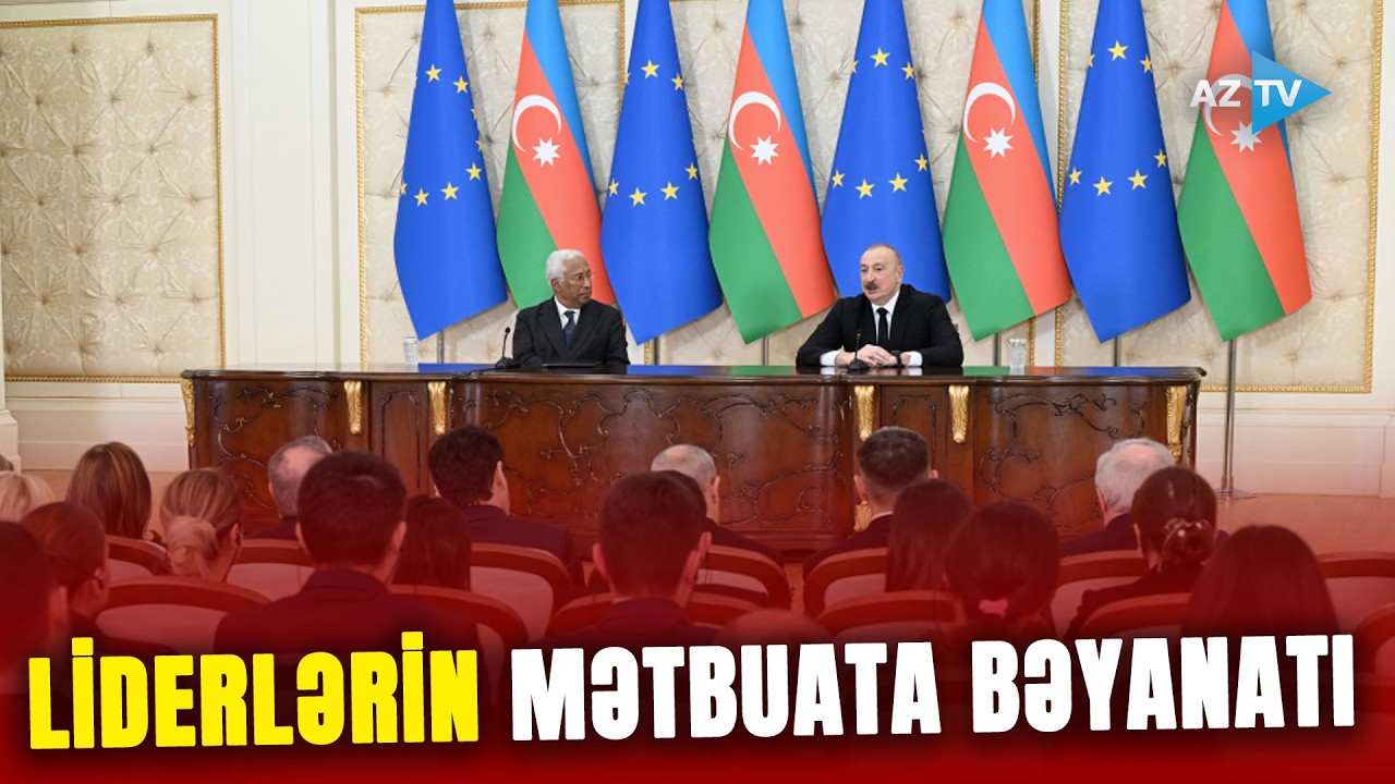 Prezident İlham Əliyev və Avropa İttifaqı Şurasının Prezidenti mətbuata bəyanatlarla çıxış ediblər