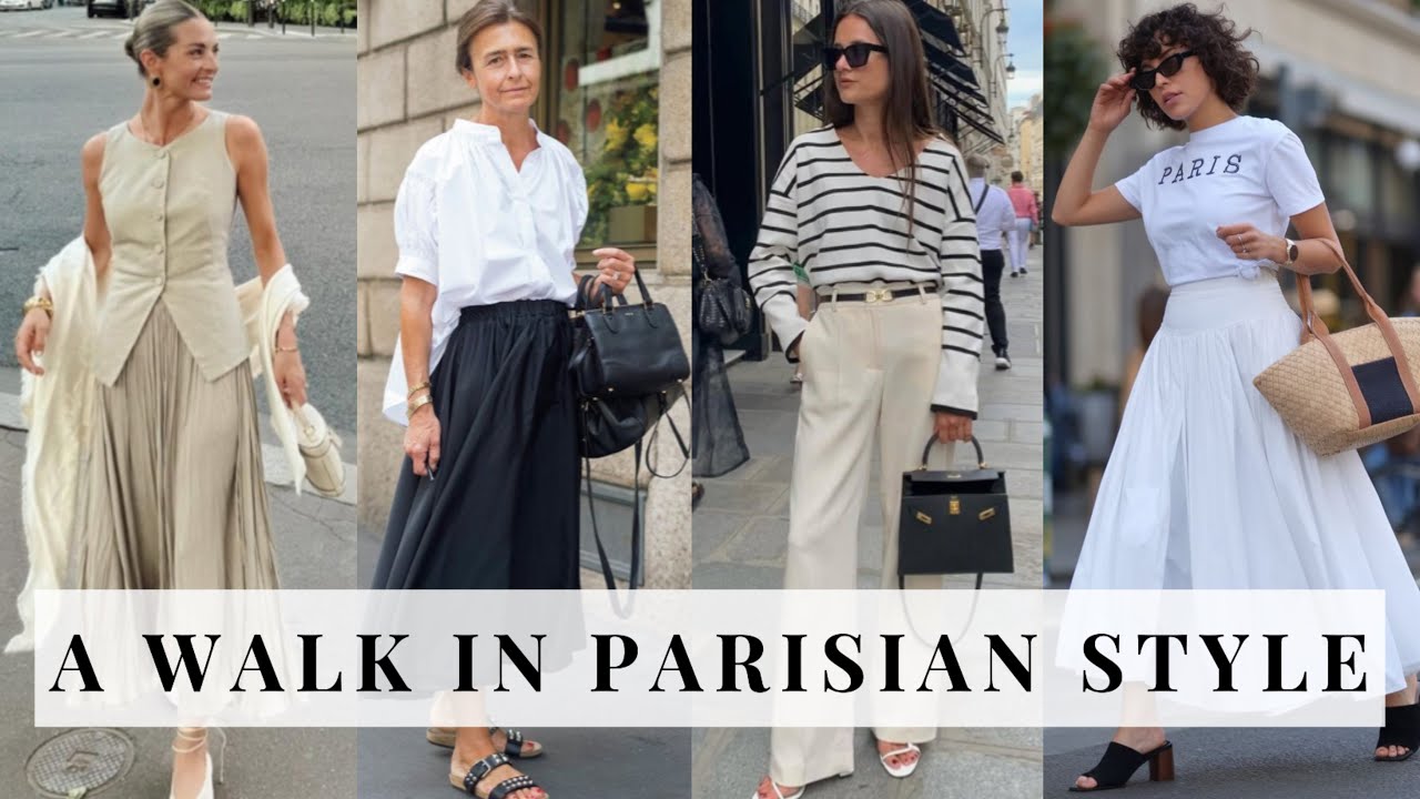 City Strolls: Parisian-Inspired Summer Outfits for Mature Women