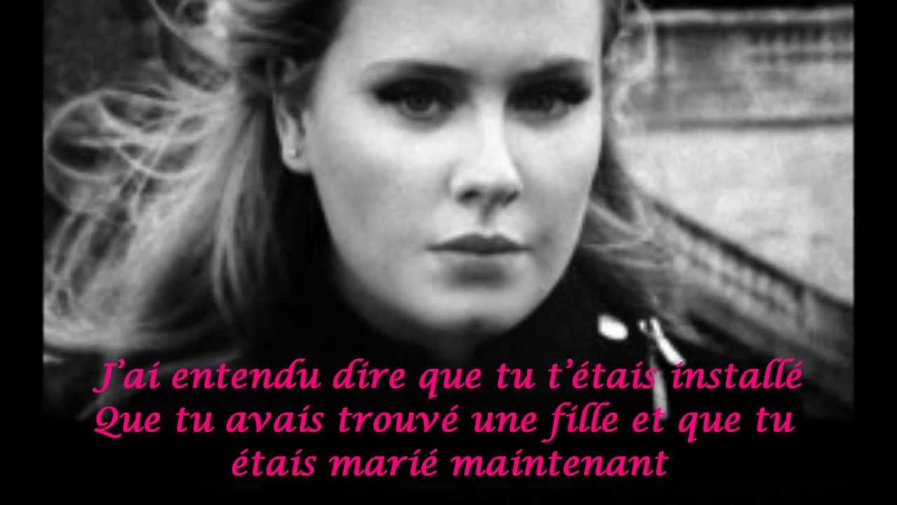 Someone Like You /Adele /Traduction en francais