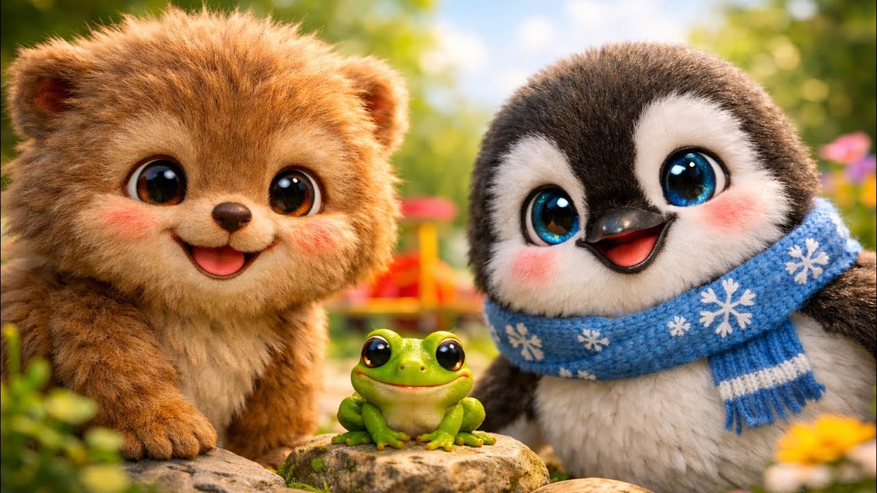 The Happy Frog Song | Sing & Dance #FrogRhymes#NurseryRhymes#KidsSong#AnimalSongs#PreschoolLearning